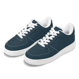 Smoky Blue Night Unisex Microfiber Sneakers