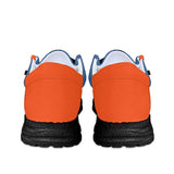 Blue and orange Canvas Loafers