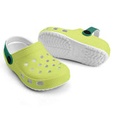 Kid's  Neon Green Casual Clogs