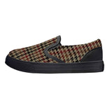 Kids Slip-on houndstooth pattern shoes
