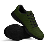 Green Corduroy Unisex Athletic Running Shoes