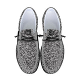 Unisex Gray Woolen Loafers