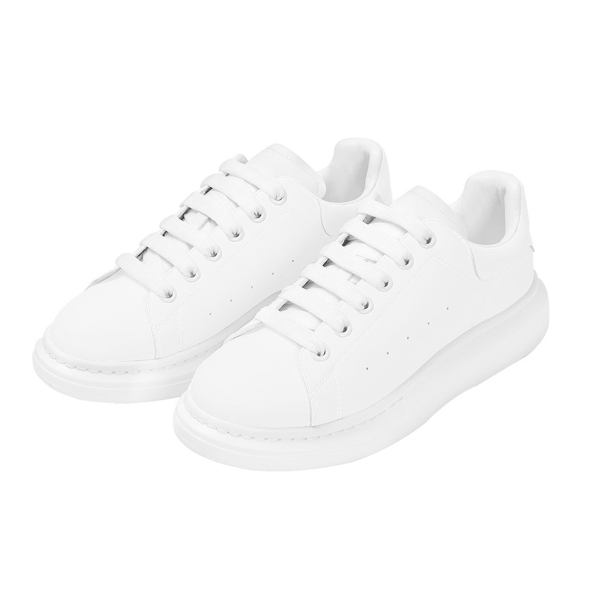 White Heighten Low Top Shoes