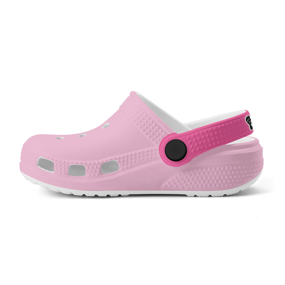 Kid's Light Pink and Fushia Casual Clogs