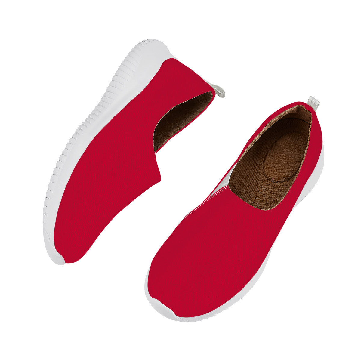 Trendy Red Women's Casual Slip On Shoe