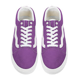 Purple Low Top Flat Sneaker