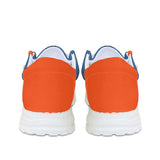 Blue and orange Canvas Loafers
