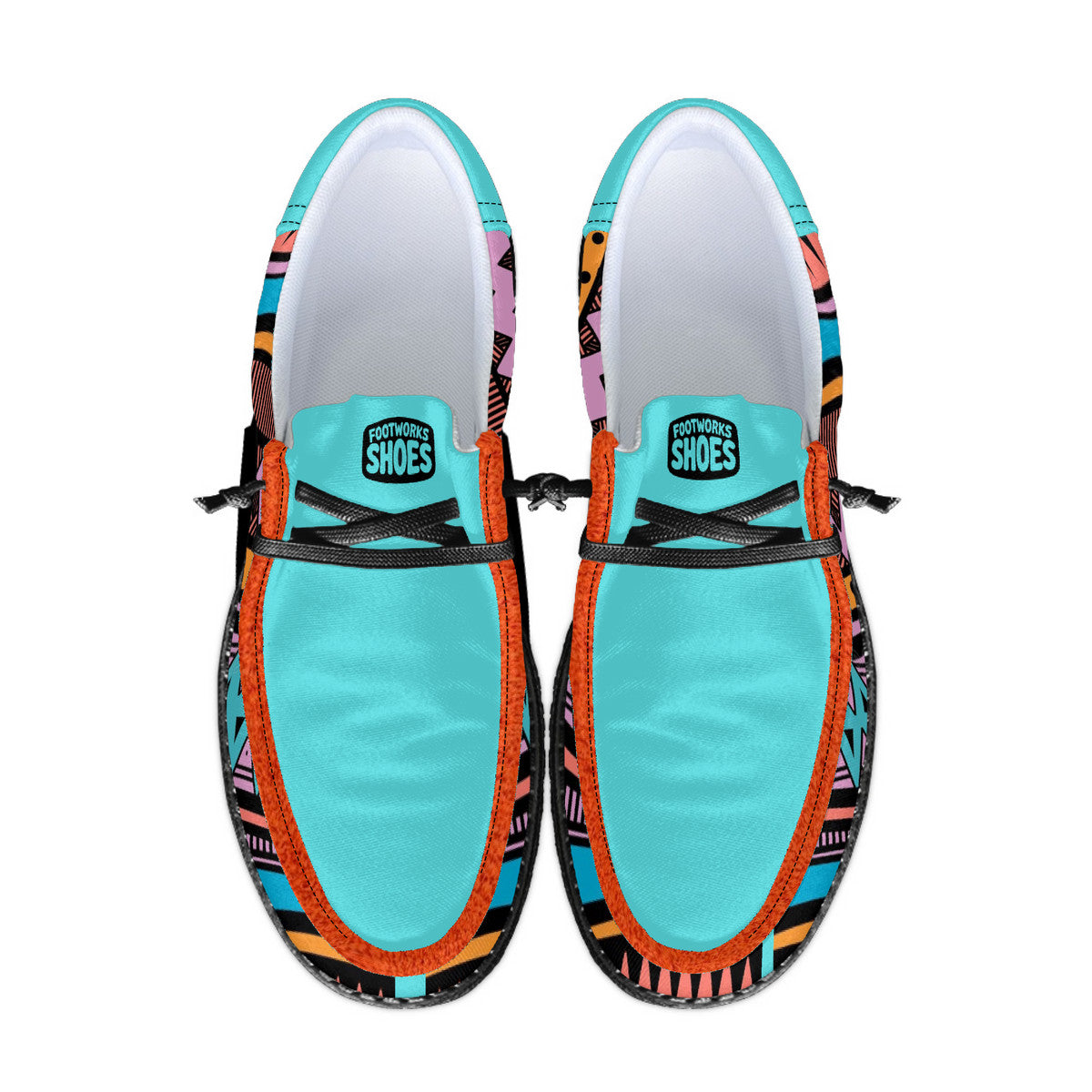 Unisex Tribal Pattern Canvas Loafers