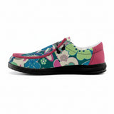 Giant Floral Pattern Unisex Canvas Loafers