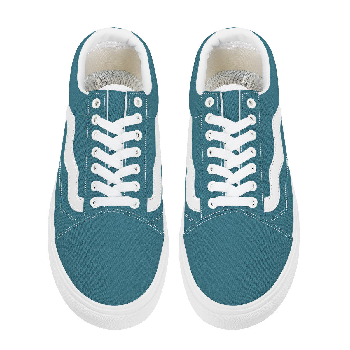 Teal Low Top Flat Sneaker