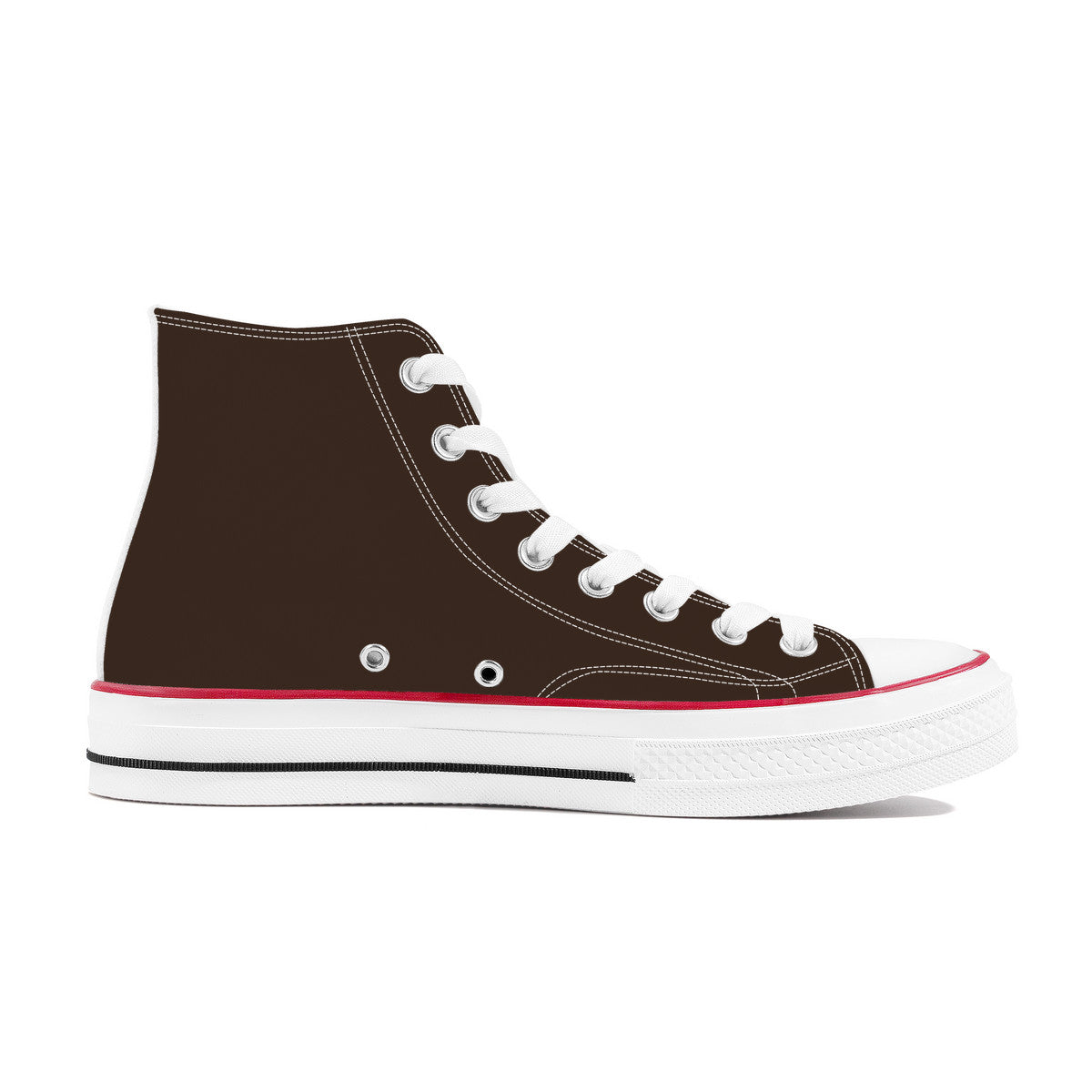 Brown High Top Canvas Shoes