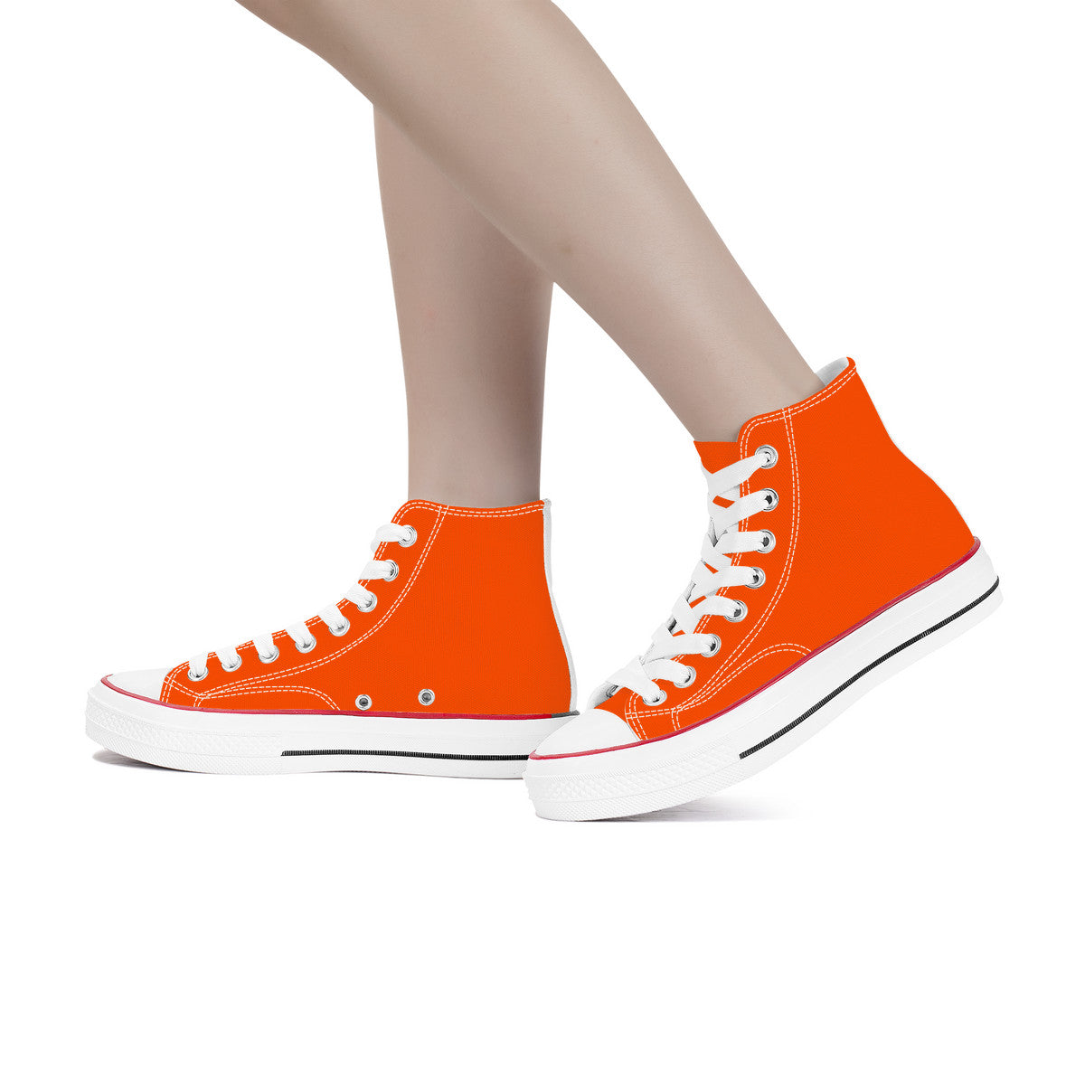 Orioles Orange High Top Canvas Shoes