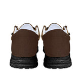 Unisex Brown Check Canvas Loafers