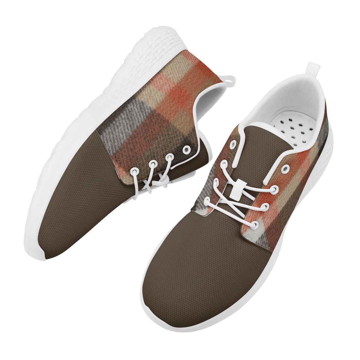 Brown Fall Pattern Shoes