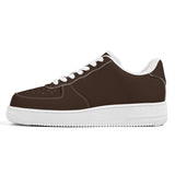 Brown Unisex Microfiber Sneakers