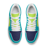 Unisex Greens Leather Low Top Sneakers