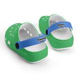 Kid's Green and Blue Casual Clogs