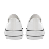 WhiteUnisex Classic Low Top Canvas Shoes