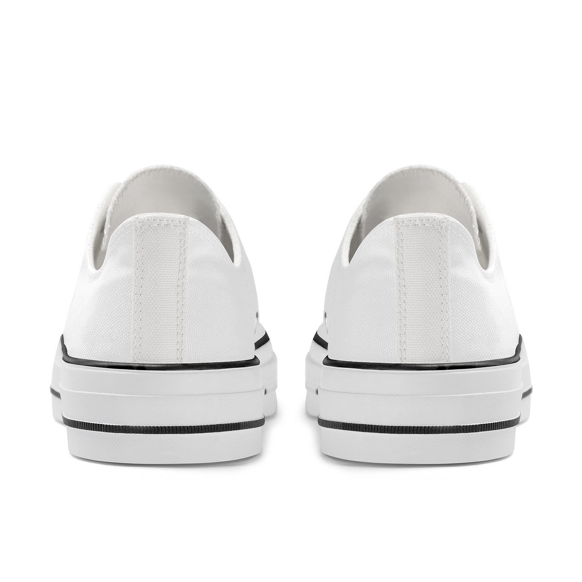 WhiteUnisex Classic Low Top Canvas Shoes