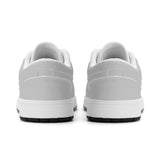 Gray Unisex New Synthetic Leather Low Top Sneakers