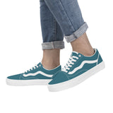 Teal Low Top Flat Sneaker