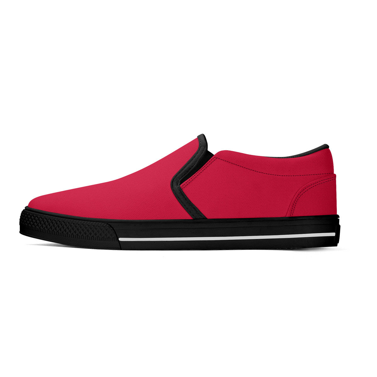 Trendy Red Unisex Slip-on Shoes