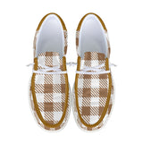 Brown Unisex Canvas Loafers