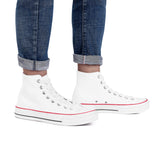 White High Top Canvas Shoes
