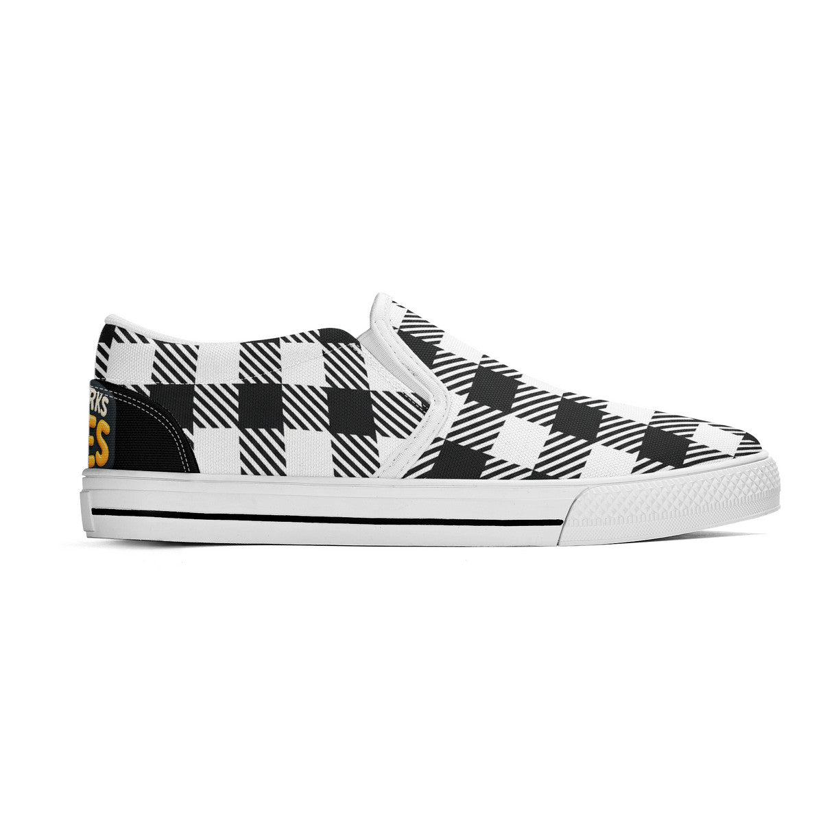 Buffalo Check Unisex Slip-on Shoes