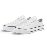 WhiteUnisex Classic Low Top Canvas Shoes