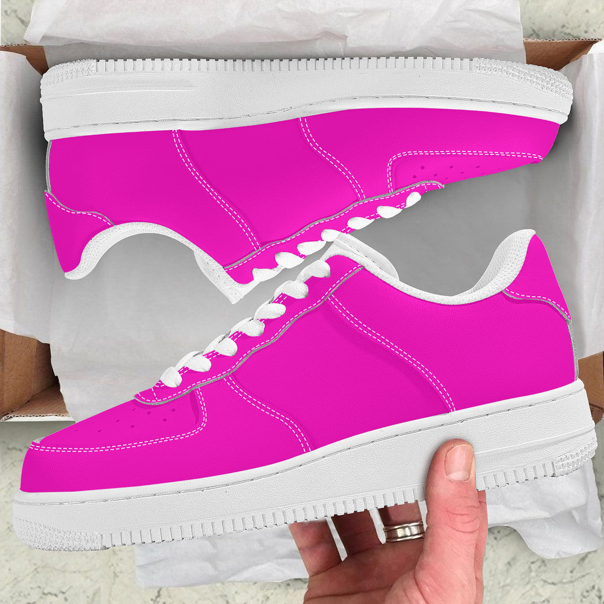 Hot Pink Low Top Unisex Sneaker
