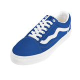 Blue Low Top Flat Sneaker