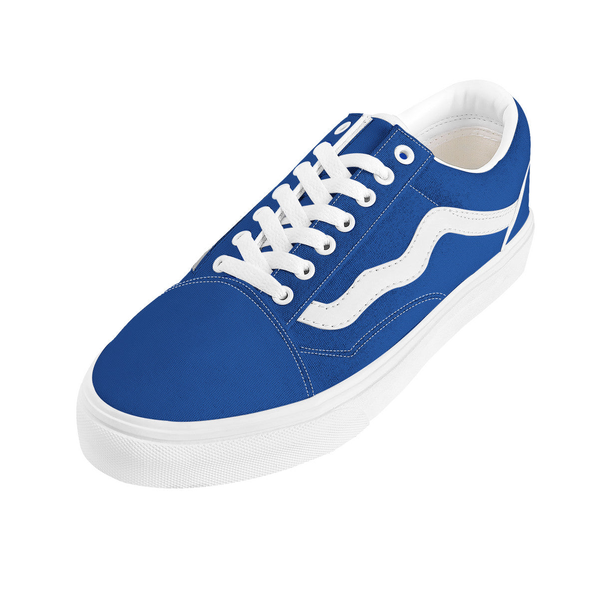 Blue Low Top Flat Sneaker