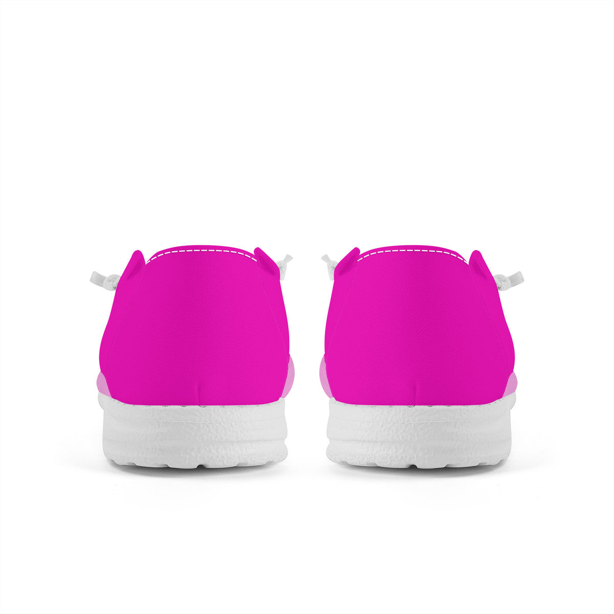 Hot Pink Canvas Loafers Slip On