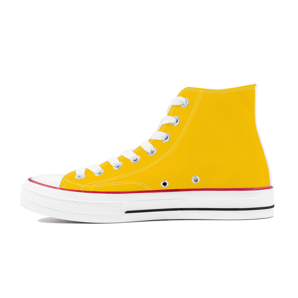 Bannana Yellow High Top Canvas Shoes