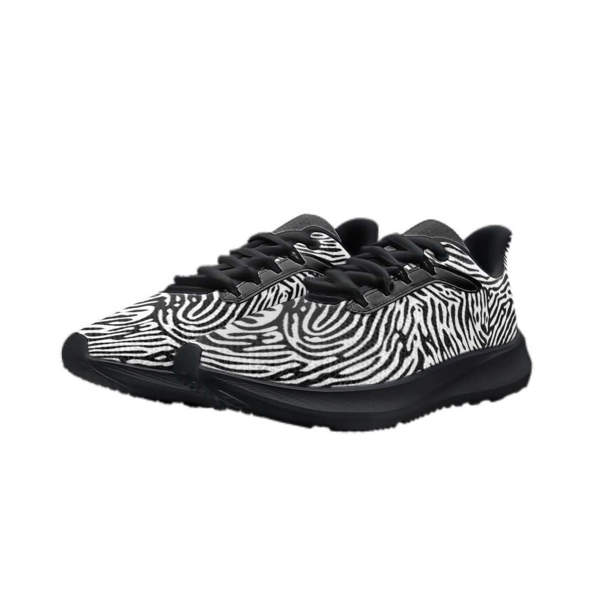 Fingerprint Unisex Lace Up Running Shoes