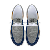 Unisex Tribal Striped Canvas Loafers