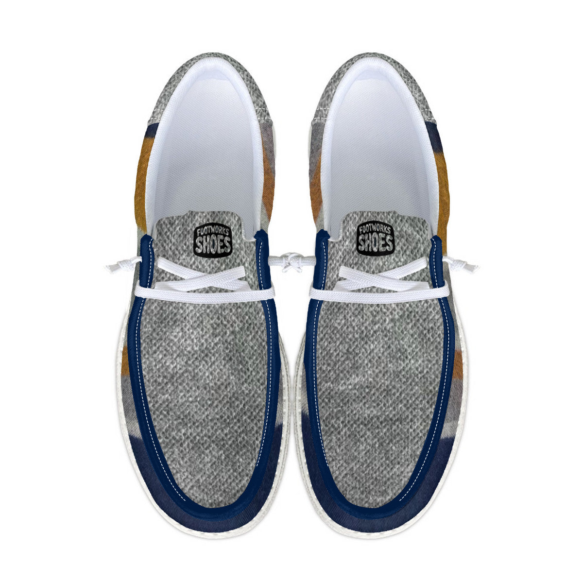 Unisex Tribal Striped Canvas Loafers
