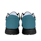 Black and Teal Canvas Loafers