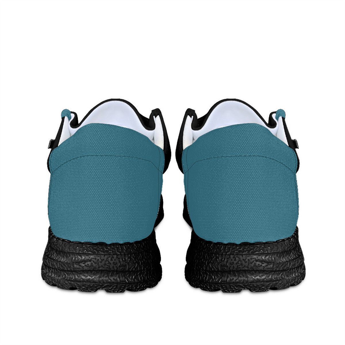 Black and Teal Canvas Loafers