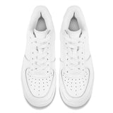 White Unisex Microfiber Sneakers