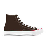 Brown High Top Canvas Shoes