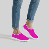 Hot Pink Women's Mesh Running Shoes