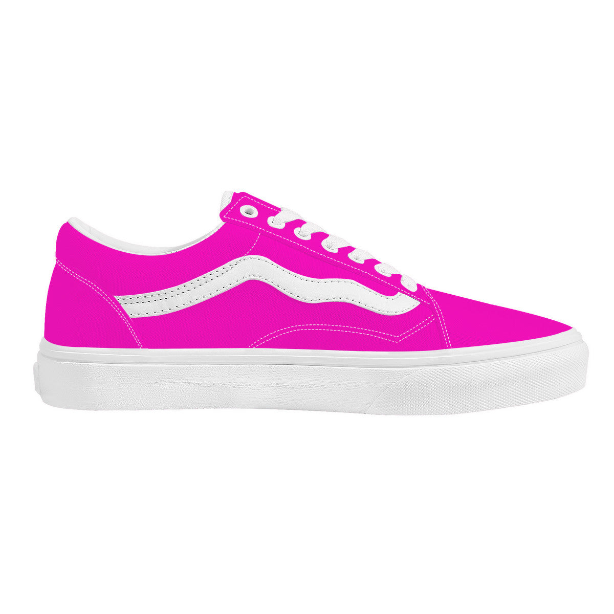 Hot Pink Low Top Flat Sneaker