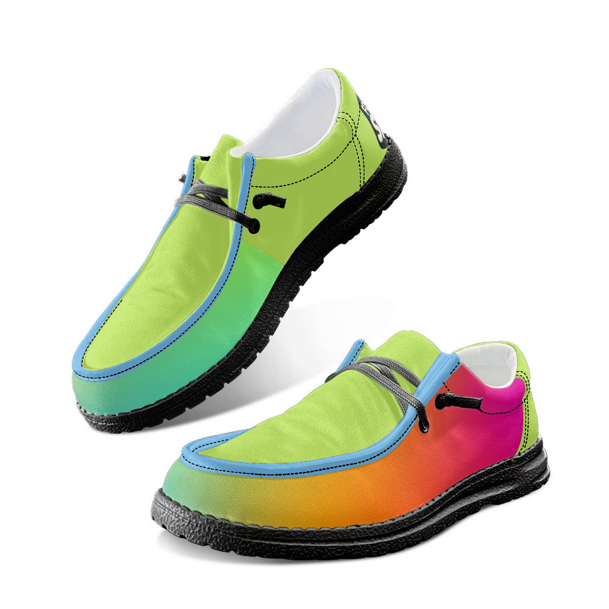 Unisex Gradient Canvas Loafers