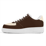 Brown Unisex Microfiber Sneaker