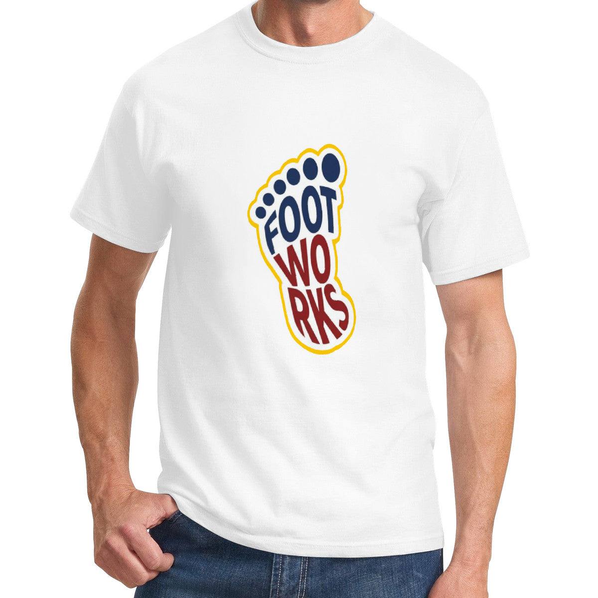 White Print  swag T-Shirt