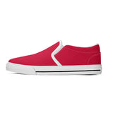 Trendy Red Unisex Slip-on Shoes