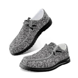 Unisex Gray Woolen Loafers