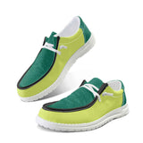 Neon Green Unisex Canvas Loafers